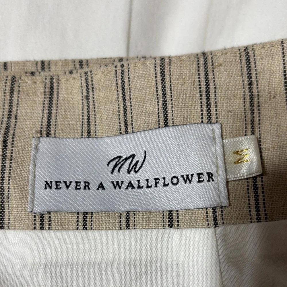 Never A Wallflower prairie midi August strip 100% cotton skirt. NWOT - Picture 6 of 7